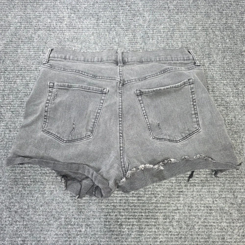Jessica Simpson Infinite High Waist Distressed‎ Shorts Women's Size 16W Gray